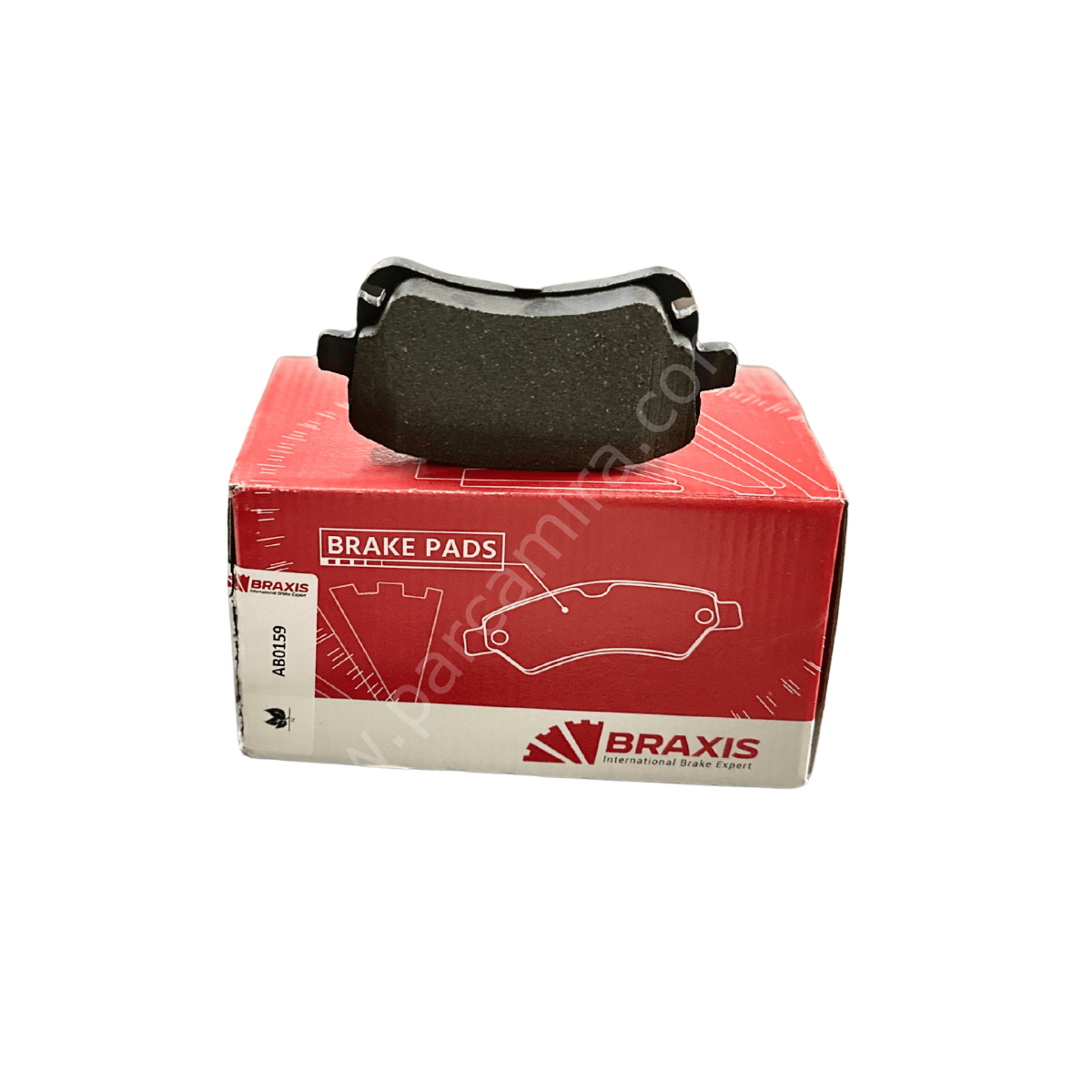 Arka Fren Balatası (Fişli) VW Transporter T5/ T6 1,9 / 2,0 / 2,5TDI 2003> BRAXIS AB0159 / 4B3698451