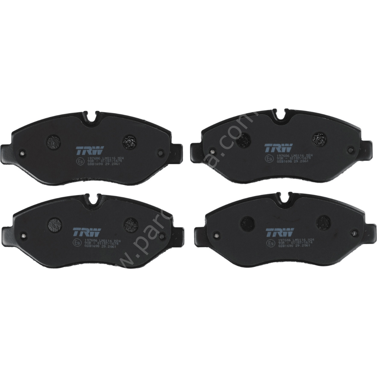 Ön Fren Balatası - Mercedes Vito W639 2007> , Vito W447 2014> , Sprinter 2006> ,VW Crafter 2006>  TRW GDB1698 / A0044206720