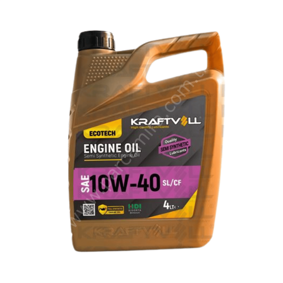 Motor Yağı 4lt. - Ecotech 10W40 API SL/CF Yarı Sentetik - KRAFTVOLL 17014002