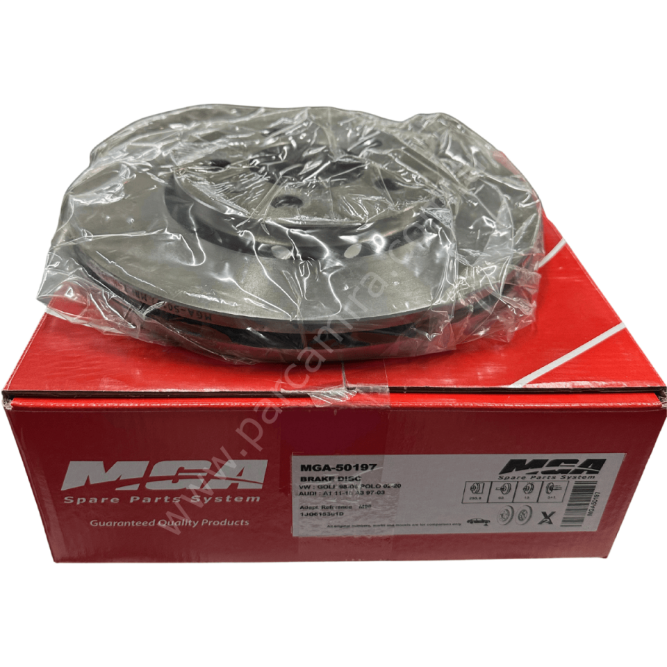 Ön Fren Diski - 256X22 , 5X100 VW Golf IV, Polo IV, Polo V, Audi A1, A3 , Seat Cordoba , Ibiza, Skoda Fabia , Octavia MGA 50197 / 6R0615301