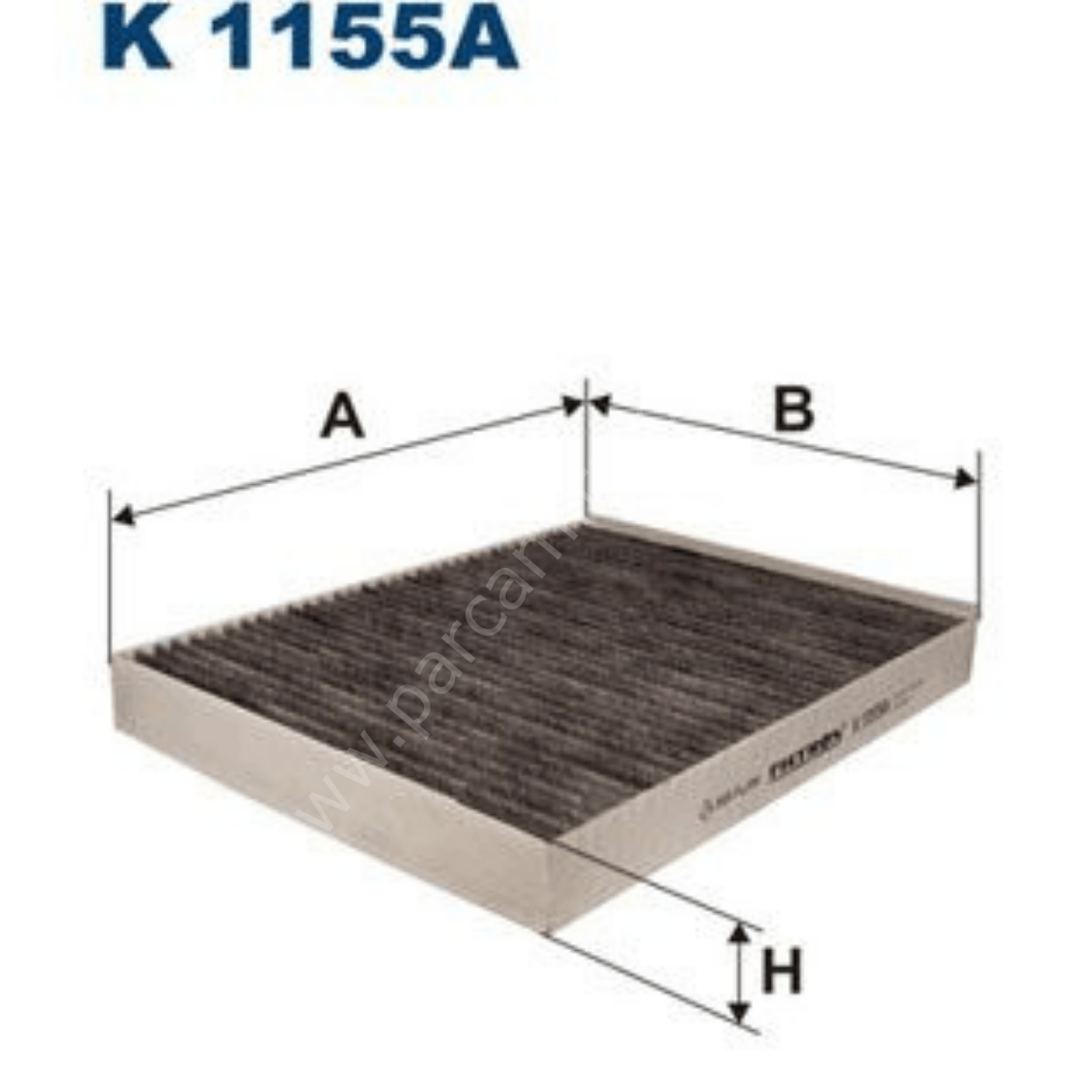 Polen Filtresi Karbonlu - VW Amarok, Touareg ,Transporter, Porsche Cayenne - FILTRON K1155A / 955.572.219.10